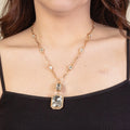 1263 - Crystal Pendant Necklace - Clear