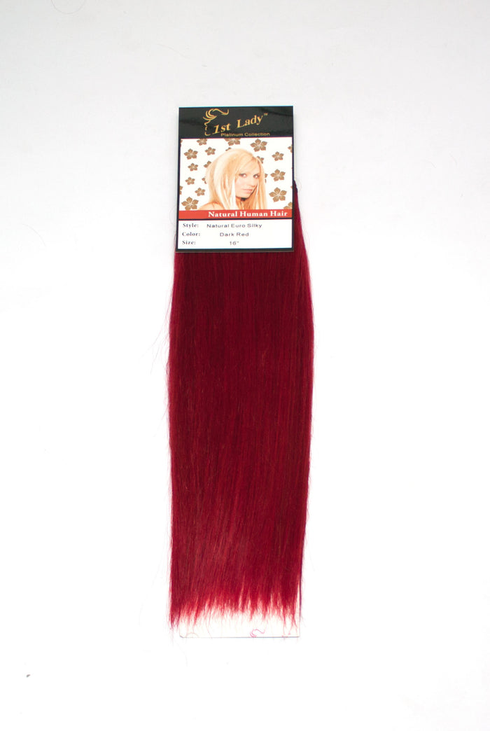 1st Lady Natural Euro Silky Straight Blended Human Hair Weft 16" - Elysee Star