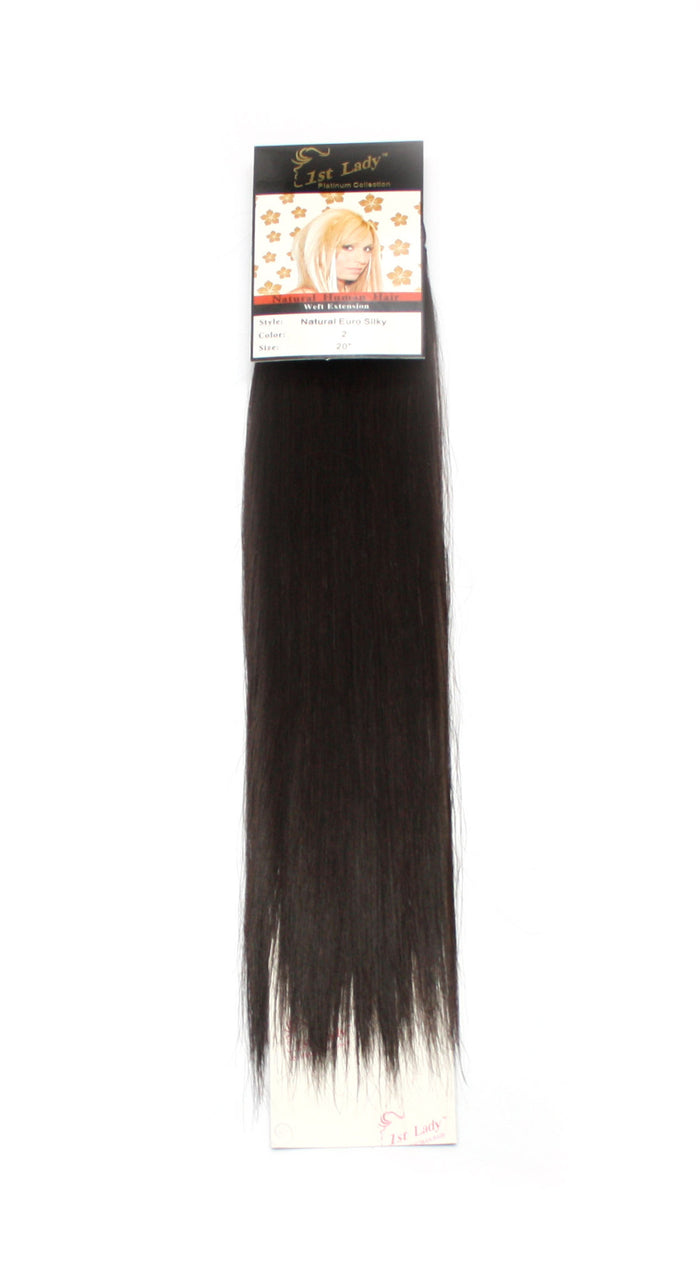 1st Lady Natural Euro Silky Straight Blended Human Hair Weft 20" - Elysee Star