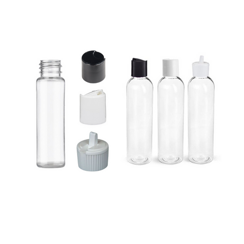 4 OZ Clear Plastic PET Bottle  | 20/410 FINISH - REGEN THE BODY