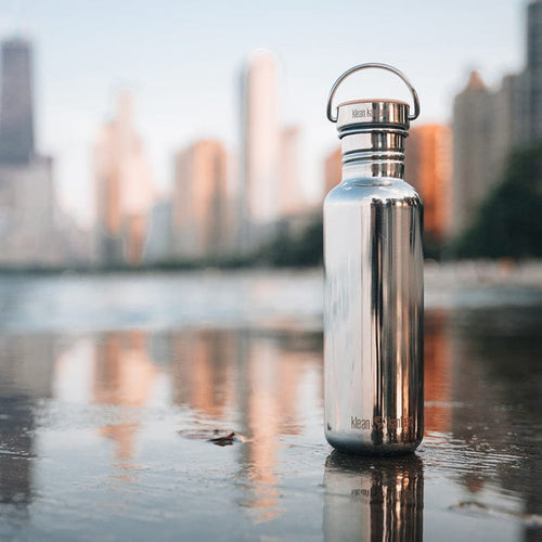 Klean Kanteen 27oz Reflect Water Bottle with Bamboo Cap