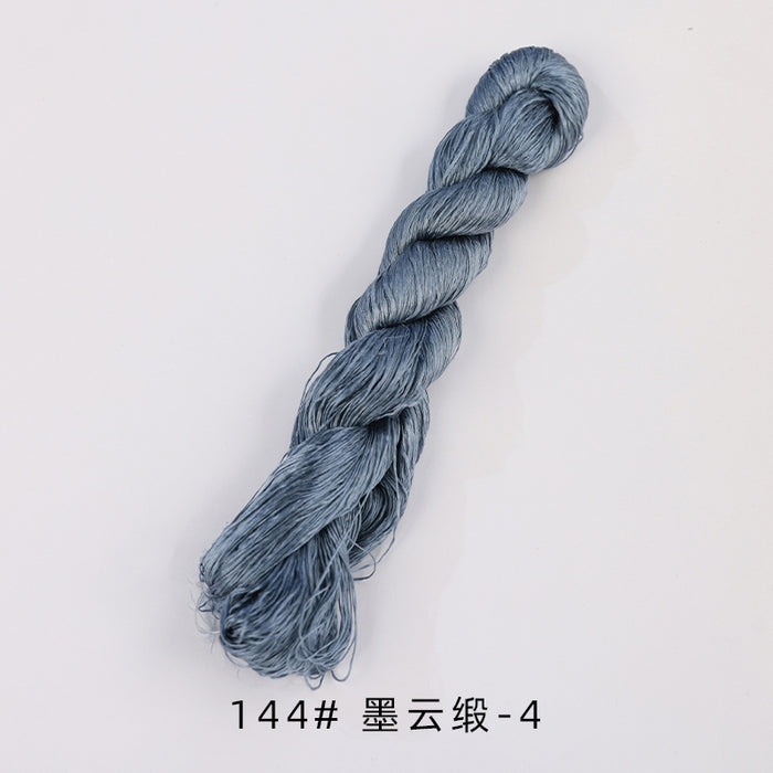 400m Suzhou Embroidery Untwisted Mulberry Silk Thread(Grey and Blue) - Ronghua Threads