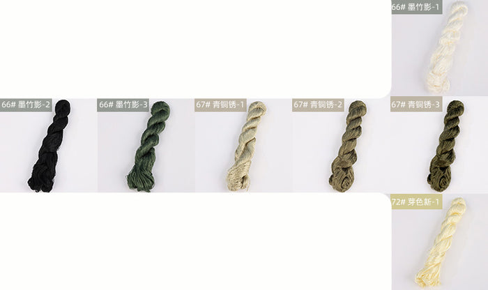 400m Suzhou Embroidery Untwisted Mulberry Silk Thread(Grey02) - Ronghua Threads