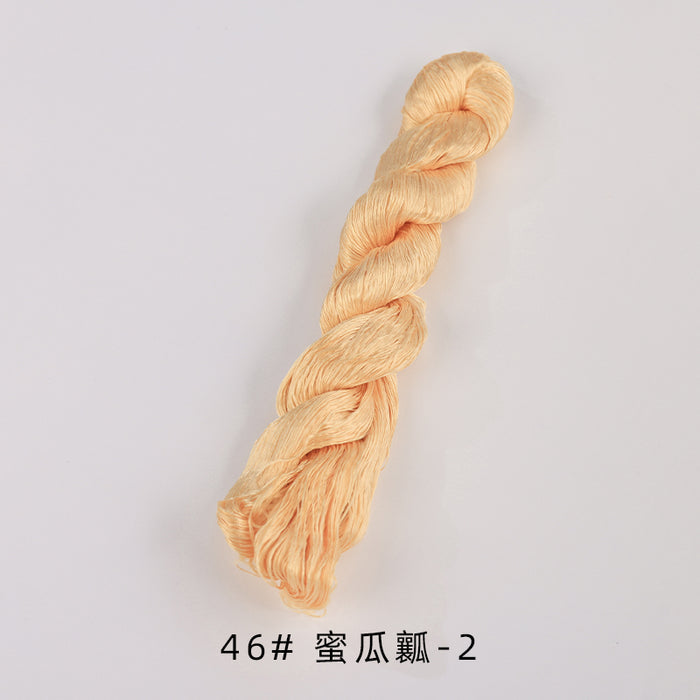 400m Suzhou Embroidery Untwisted Mulberry Silk Thread(Orange03) - Ronghua Threads