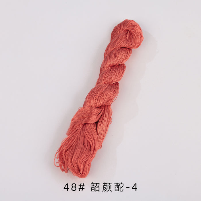 400m Suzhou Embroidery Untwisted Mulberry Silk Thread(Orange03) - Ronghua Threads