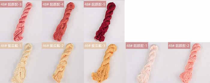 400m Suzhou Embroidery Untwisted Mulberry Silk Thread(Orange03) - Ronghua Threads