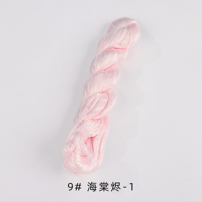 400m Suzhou Embroidery Untwisted Mulberry Silk Thread(Pink01) - Ronghua Threads