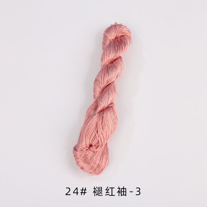 400m Suzhou Embroidery Untwisted Mulberry Silk Thread(Pink01) - Ronghua Threads