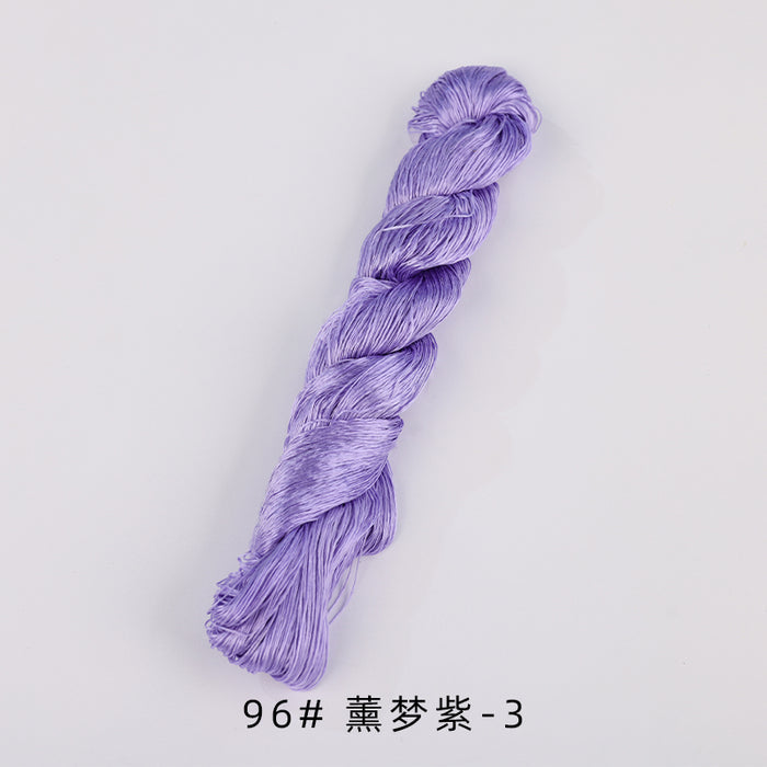 400m Suzhou Embroidery Untwisted Mulberry Silk Thread(Purple01) - Ronghua Threads