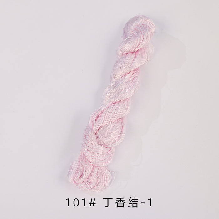 400m Suzhou Embroidery Untwisted Mulberry Silk Thread(Purple01) - Ronghua Threads