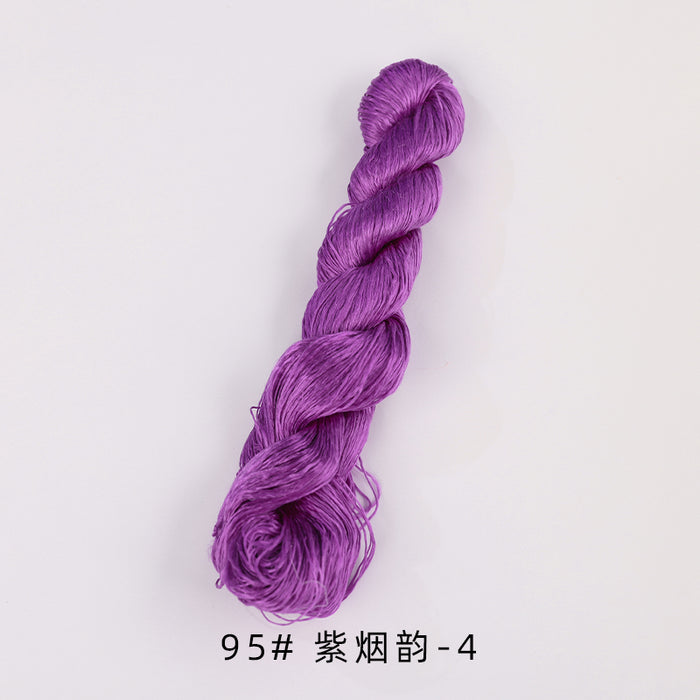 400m Suzhou Embroidery Untwisted Mulberry Silk Thread(Purple01) - Ronghua Threads