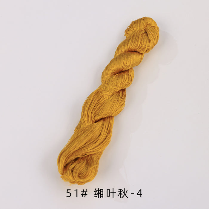 400m Suzhou Embroidery Untwisted Mulberry Silk Thread(Yellow01) - Ronghua Threads