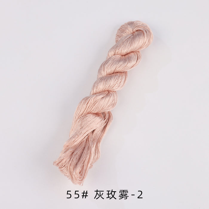 400m Suzhou Embroidery Untwisted Mulberry Silk Thread(Yellow01) - Ronghua Threads
