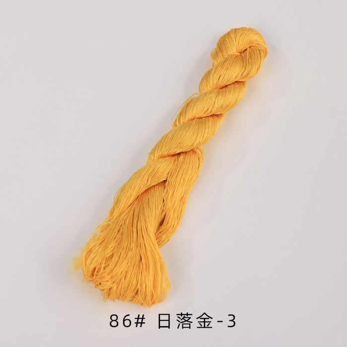 400m Suzhou Embroidery Untwisted Mulberry Silk Thread(Yellow02) - Ronghua Threads