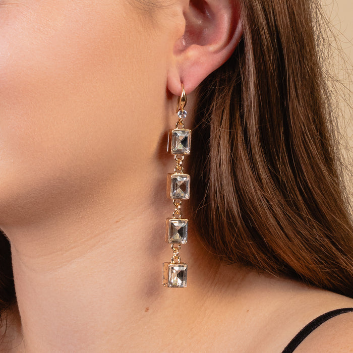 93237 - Crystal Earrings - Clear