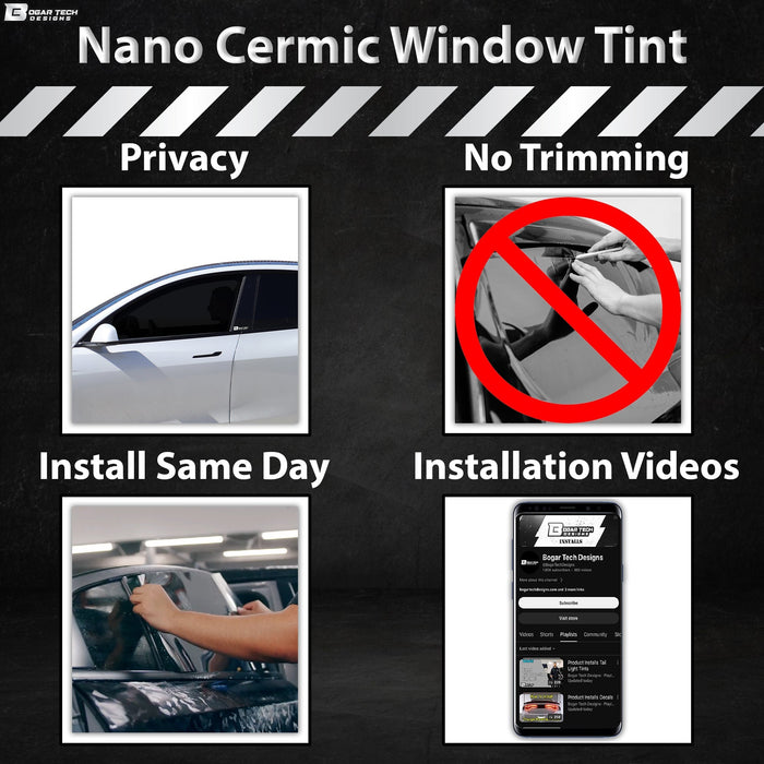 For Acura TLX 2015 - 2020 Premium Nano Ceramic Precut Window Tint Film Kit Front Rear Windows Windshield - Bogar Tech Designs