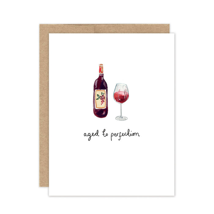 Aged To Perfection Birthday - Luxe A2 Card