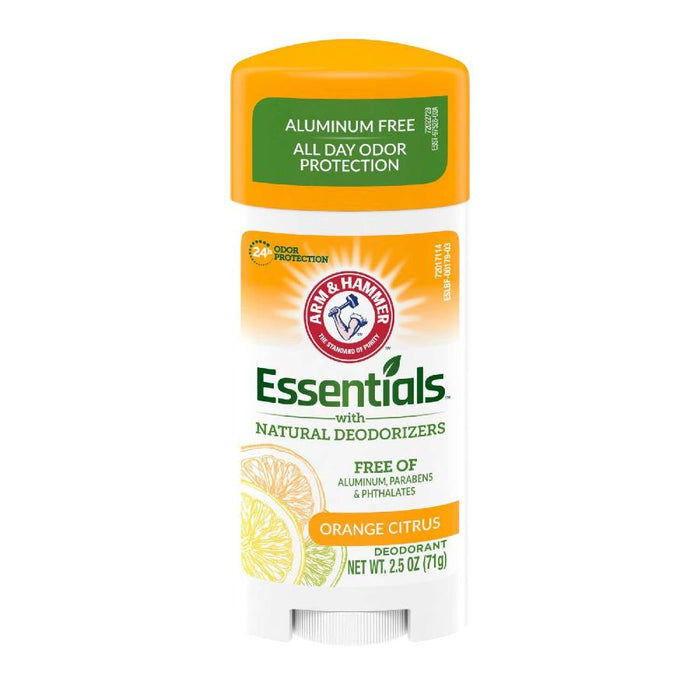 Arm & Hammer Essentials Natural Deodorant Orange Citrus 2.5 oz  - 12 Pack