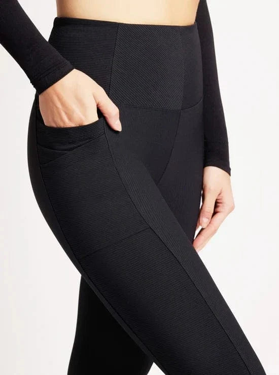 blanc noir directional rib bootcut pants