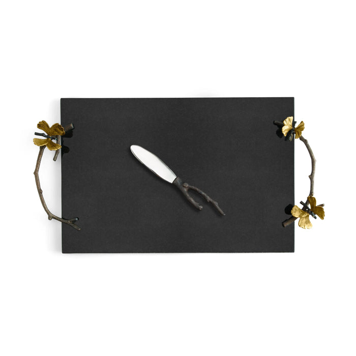 Michael Aram Butterfly Ginkgo Cheese Board w/ Knife