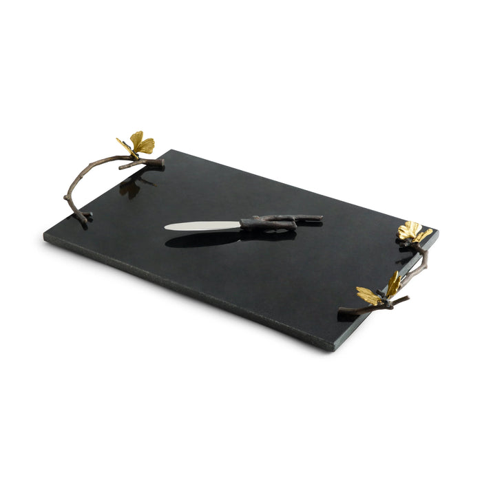 Michael Aram Butterfly Ginkgo Cheese Board w/ Knife