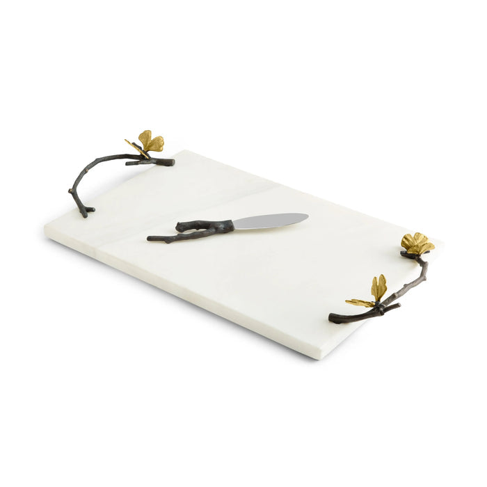 Michael Aram Butterfly Ginkgo Cheese Board w/ Knife