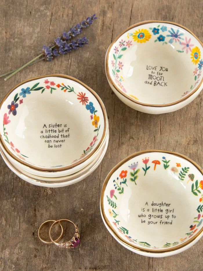 Ceramic Giving Trinket Bowl - Sister Childhood-view 3