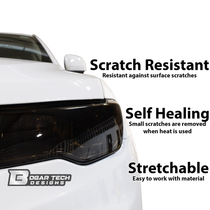 Fits Porsche Macan 2019 - 2025 Full Headlight Taillight Precut Smoked PPF Tint Kit Film Overlay - Bogar Tech Designs