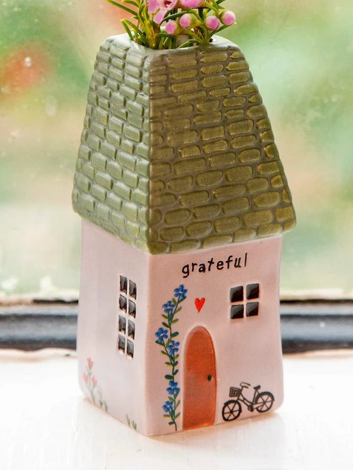 Cottage Bud Vase - Grateful-view 2