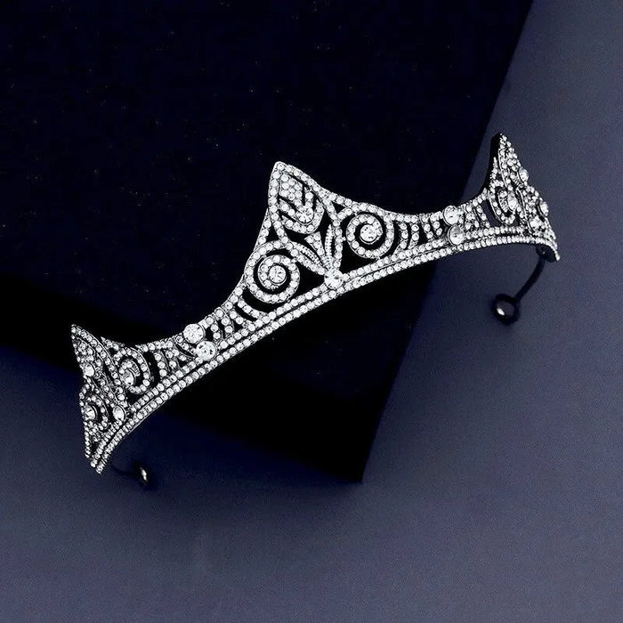 Wedding Hair Accessories - Silver Cubic Zirconia Bridal Tiara