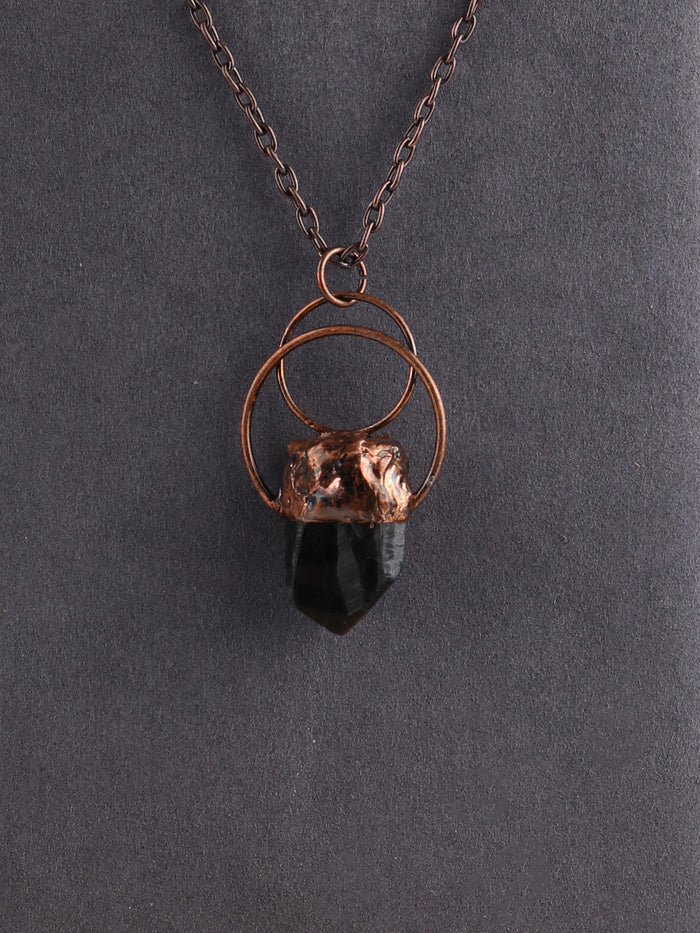 Double Ring Pendant | Smokey Quartz-Image 2