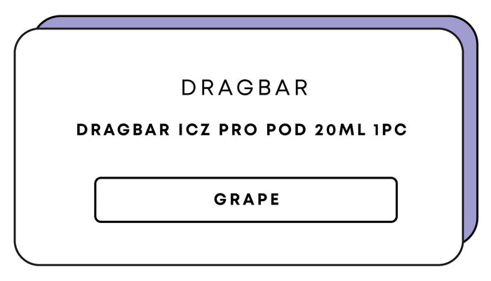 Dragbar ICZ Pro Pod 20mL 1pc | Grape-Image 1