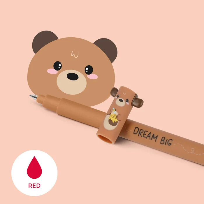 Erasable Gel Pen - Teddy Bear W/Honey - Ink Details