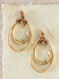 Golden Drop Earrings-view 1
