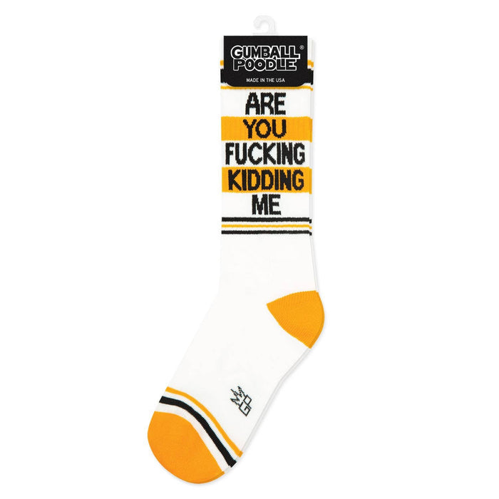 Gumball Poodle - Are You F#cking Kidding Me Gym Crew Socks
