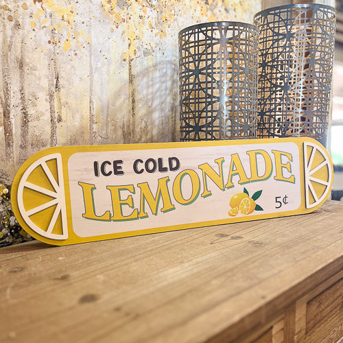 Ice Cold Lemonade Sign