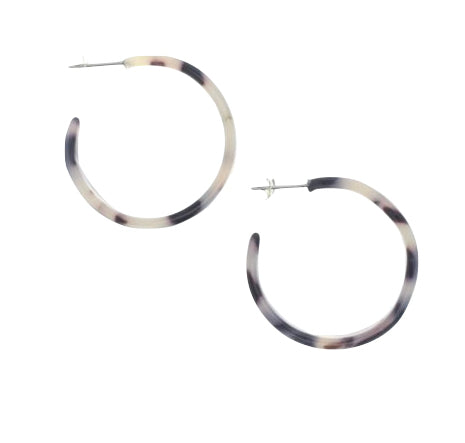 Lotus Terrapin Hoop Earrings
