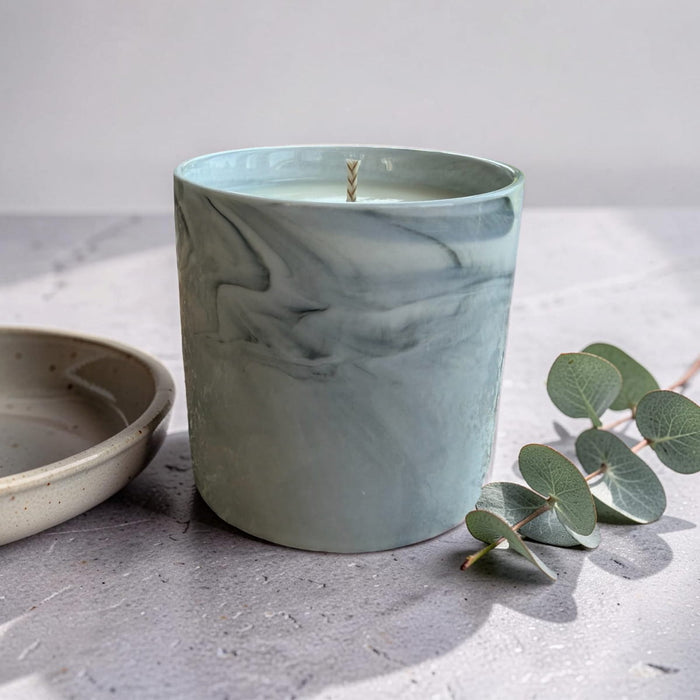 Marble Glaze Ceramic Candle | Classic Fragrances