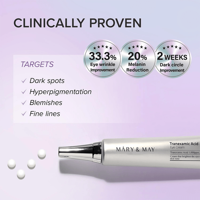 Mary & May Tranexamic Acid + Glutathione Eye Cream 30g - Beauty Tribe