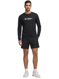 STRIDE Fitness men’s performance long sleeve shirt black athletic fit