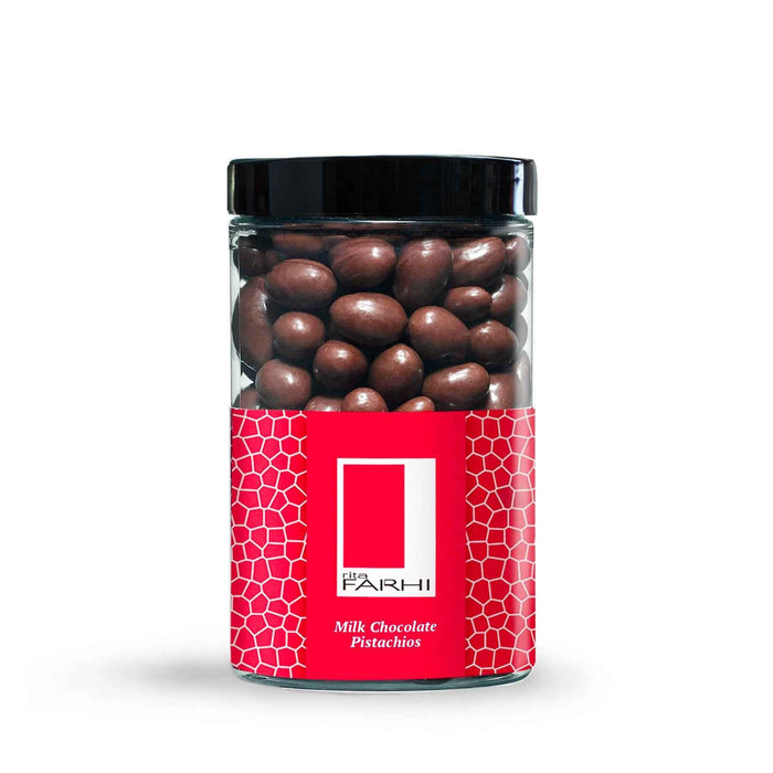 Milk Chocolate Coated Pistachios, Palm Oil Free, 300g