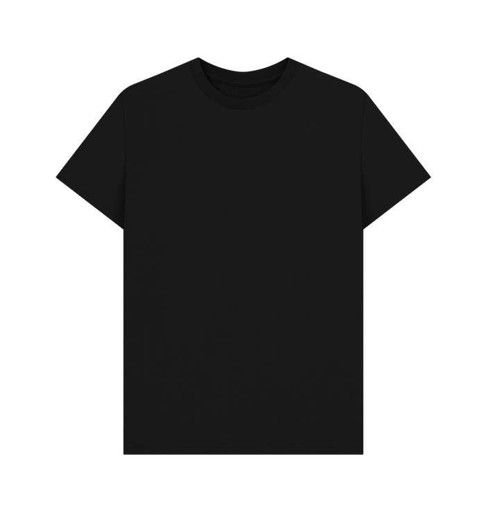 Black Printed T-shirt Front