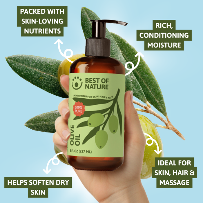 Olive Massage & Body Oil - 100% Pure
