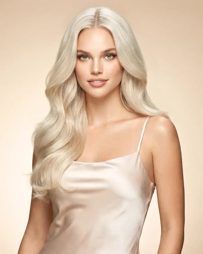 Platinum Blonde (#1002) 20" Keratin Tip