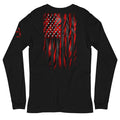 Red Tiger American Flag Long Sleeve