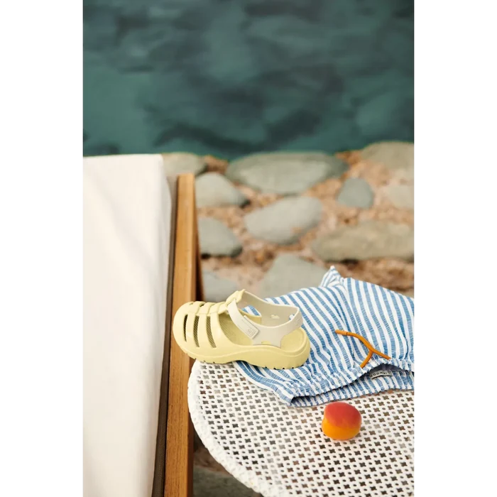Liewood - Sandals - Beau - Lemonade/Cloud Cream - Lifestyle Cut
