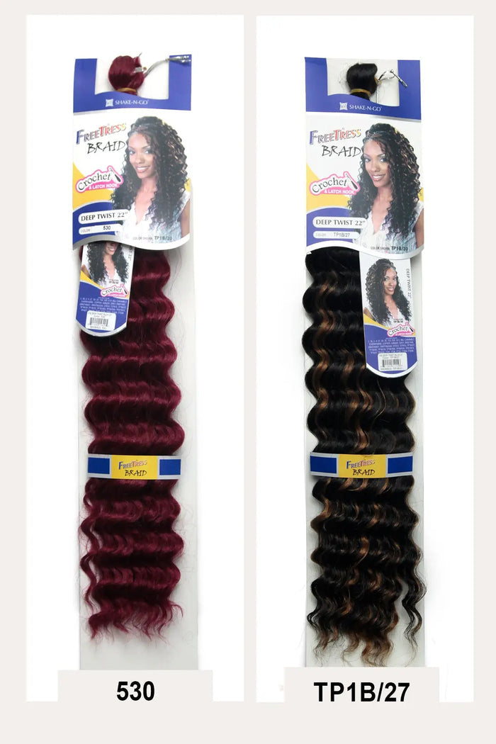 SHAKE N GO FREETRESS CROCHET BRAID - DEEP TWIST BULK 22" - BSW BEAUTY CANADA