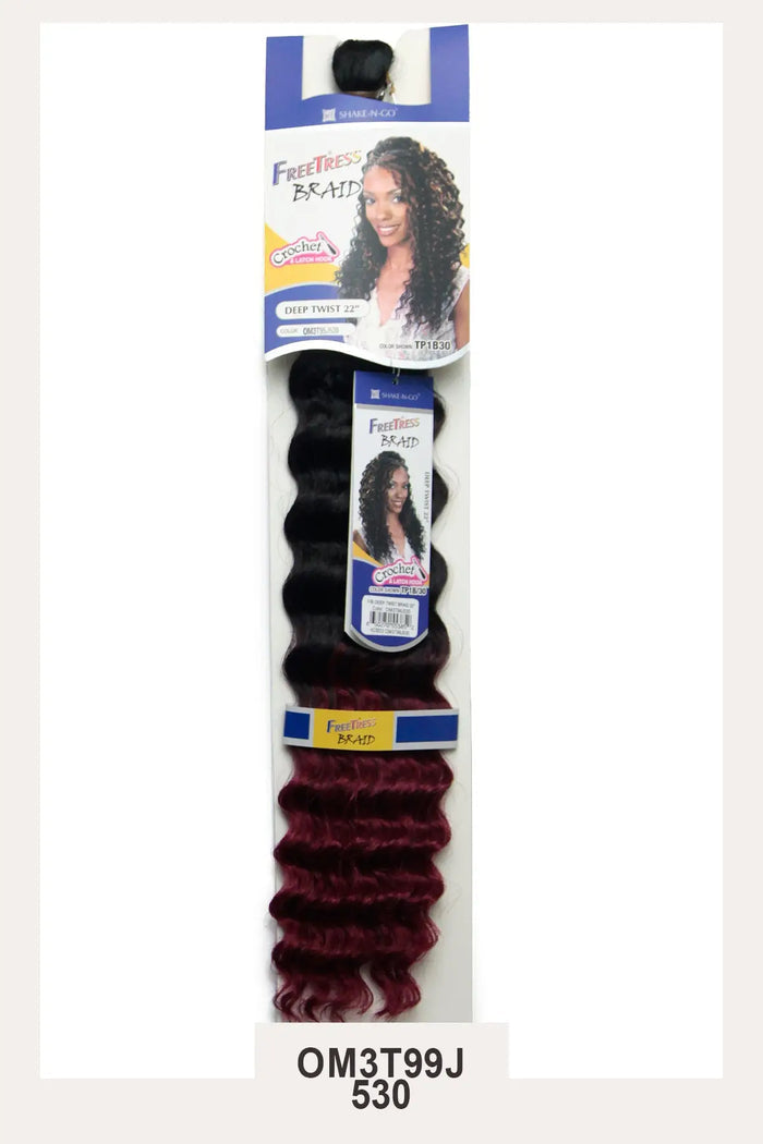 SHAKE N GO FREETRESS CROCHET BRAID - DEEP TWIST BULK 22" - BSW BEAUTY CANADA