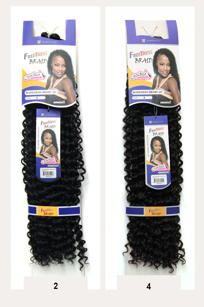 SHAKE N GO FREETRESS CROCHET BRAID BOHEMIAN BRAID 20" - BSW BEAUTY CANADA