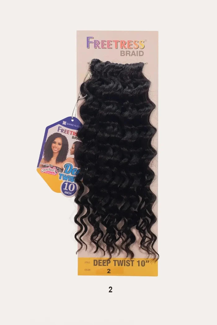 SHAKE N GO FREETRESS CROCHET BRAID  DEEP TWIST 10" - BSW BEAUTY CANADA